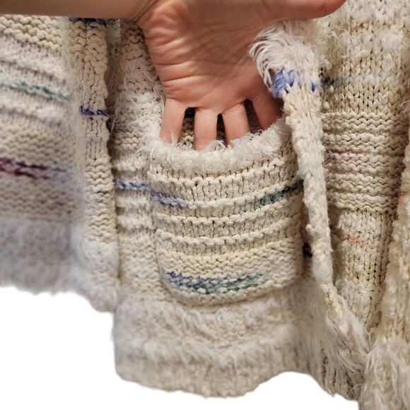Anthropologie Women’s Ivory Multicolor Knit Cardigan - XS - Picture 7 of 9